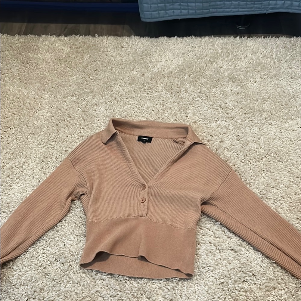 Crop Monrow collared Sweater